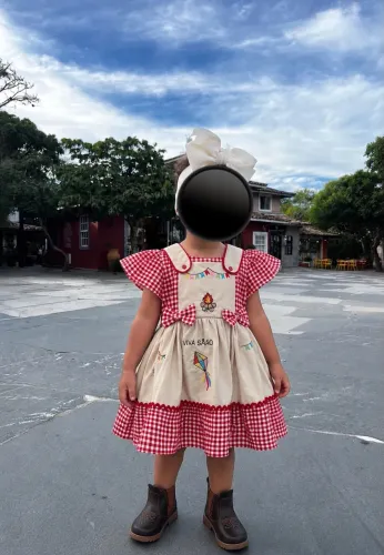 Vestido quadrilha 2 anos 