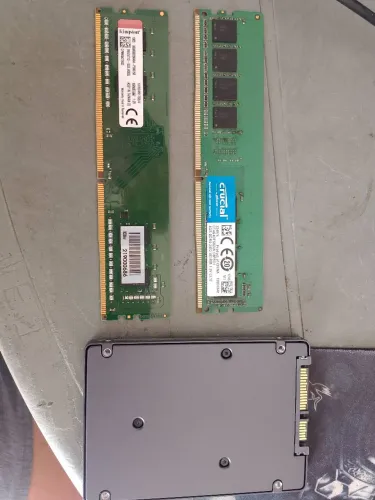 Kit upgrade memória RAM DDR4 e SSD 128
