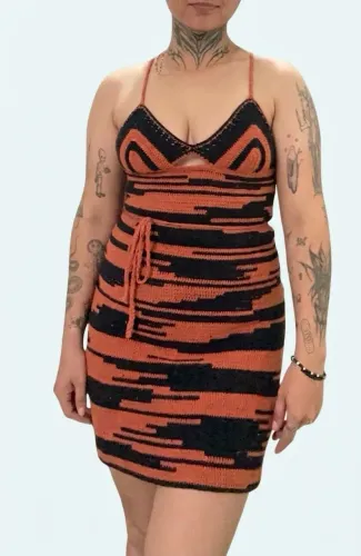 Vestido de crochê
