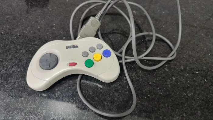 Controle sega Saturn Branco