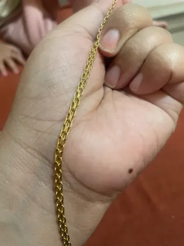 Corrente de ouro unissex 