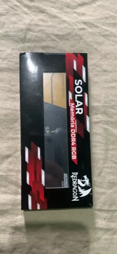 Memória Redragon Solar, 8GB, 3600mhz, C18, RGB DDR4