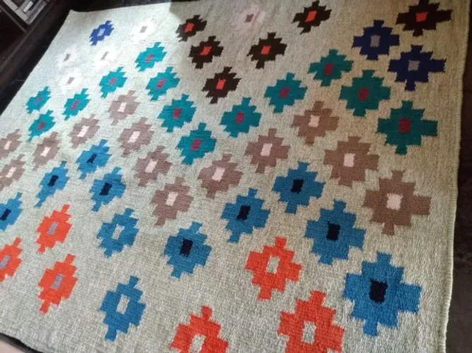 tapete kilim indiano artesanal 1,50 x 2,00