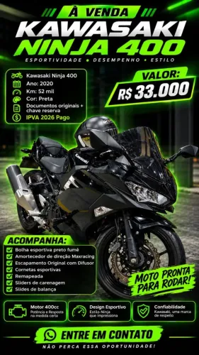 KAWASAKI NINJA 400cc 2020 EXTRA