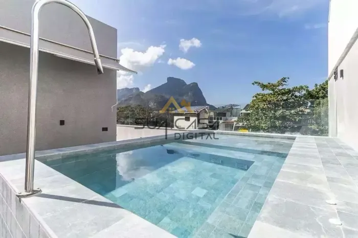Cobertura exclusiva com 541 m² 4 Suítes e Vista Deslumbrante para Pedra da Gávea no Jardim