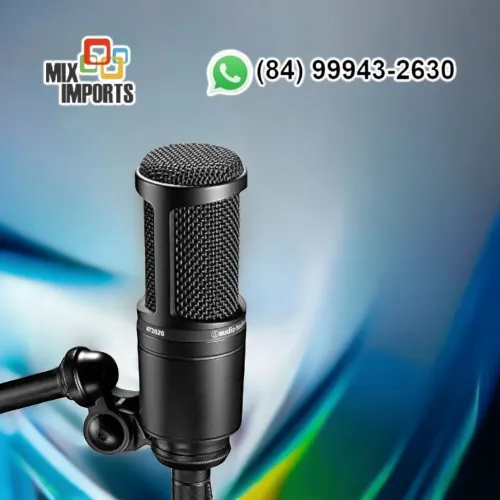 Microfone Estúdio At2020 Condensador Audio Technica novo 