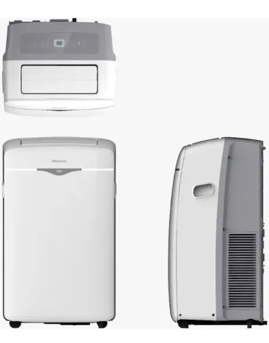 Ar Condicionado Portátil Eletrônico Wi Fi Hisense 12000 BTUs Frio AP-12CWBRNPS01 - 127V