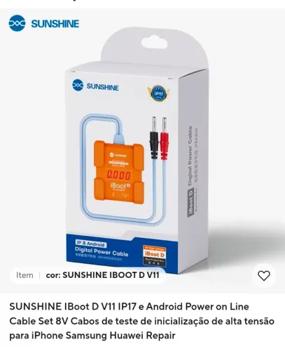 Digital power cable de alimentação e inicialização de dispositivos Smartphone e tablet