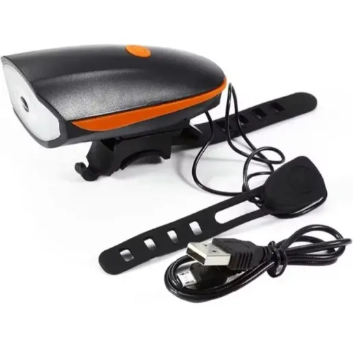 LANTERNA DIANTEIRA BIKE COM BUZINA