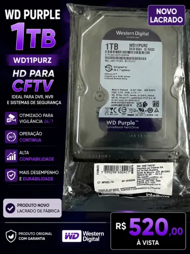 HD WD purple 1 TB NOVO
