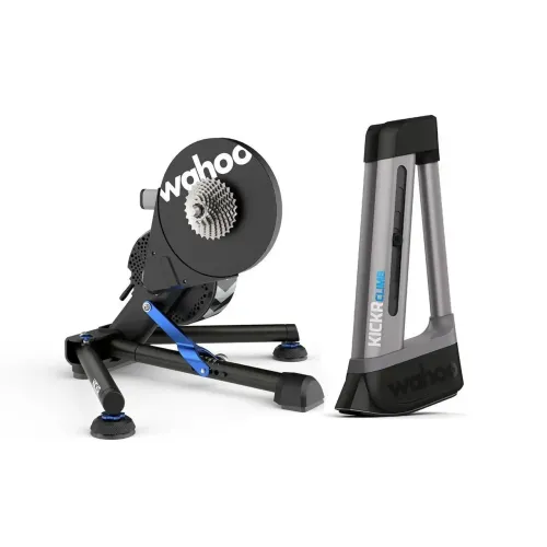 Rolo de treinamento Wahoo Kickr V5 com Kickr Climb