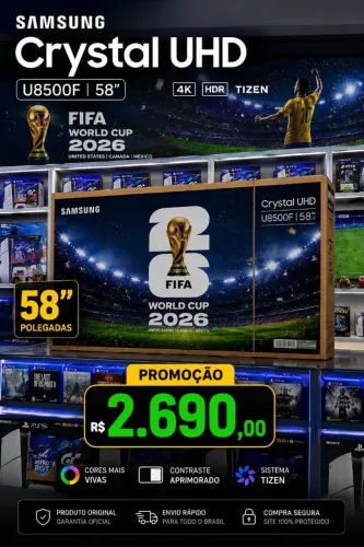 Televisão Samsung Crystal 4k 58 polegadas