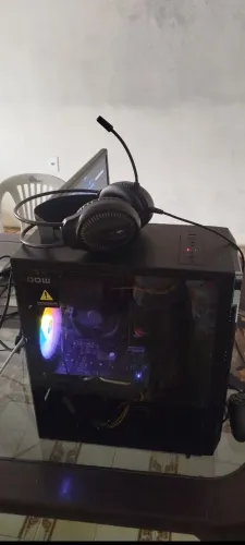 ? PC Gamer Ryzen 5 5500, RX 580, 16GB RAM e SSD 580GB. Rápido e pronto pra jogar! ?