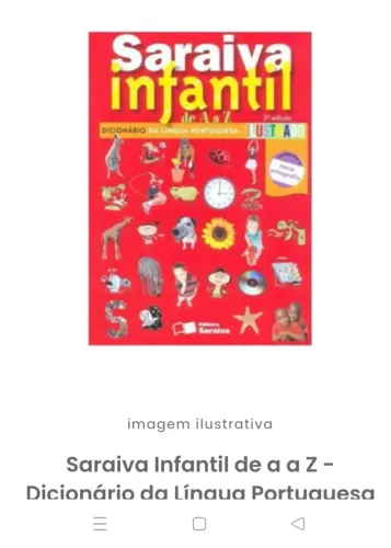 Livro dicionário infantil