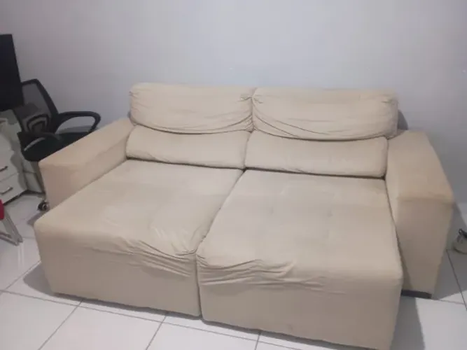 Sofá 3 lugares, retrátil e reclinável