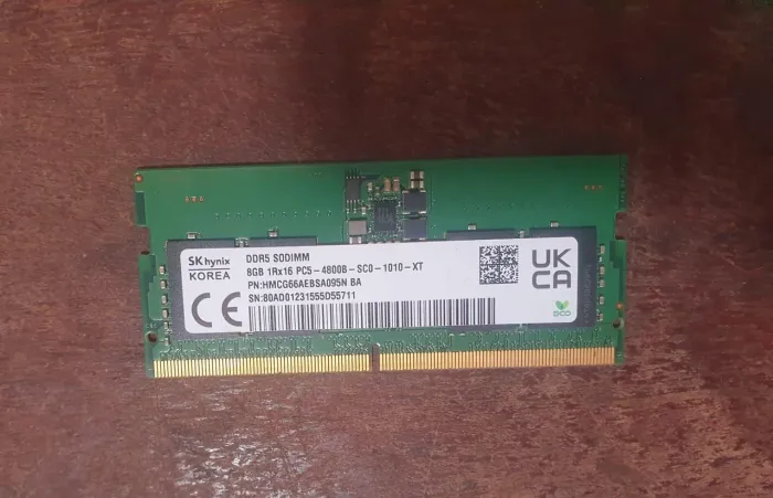 Memória SK Hynix 8GB DDR5 4800MHz Notebook R$427,99 Frete Grátis Para Todo Brasil