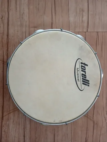 pandeiro de couro 10 polegadas