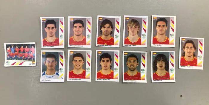 Figurinhas Copa 2006 Recortadas - Espanha