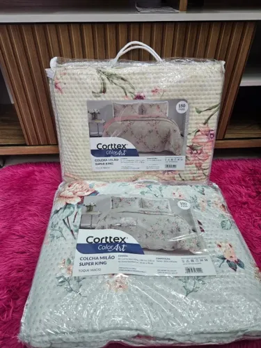 Colcha de cama super king. Marca CORTTEX (PREÇO UNITÁRIO)
