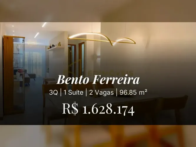 Seu novo lar em Bento Ferreira: apartamento de 3 quartos decorado!