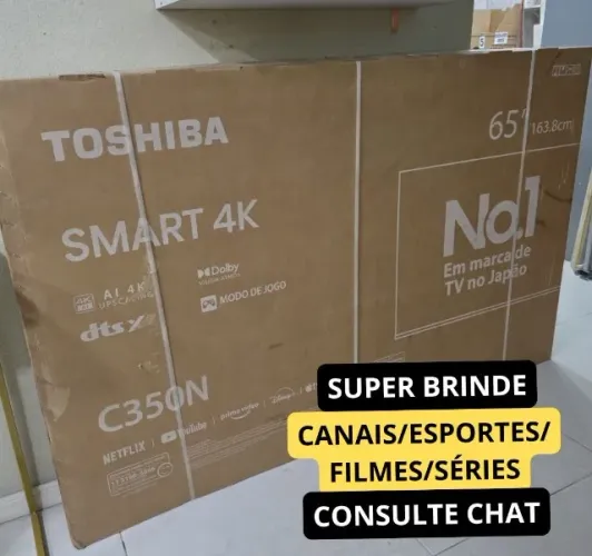 GARANTIA 1 ANO Smart Tv Dled 65" 4k Toshiba 65C350NS Vidaa - TB032M