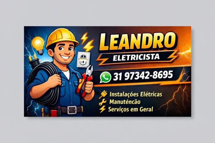 Eletricista Residencial, Predial, Industrial.