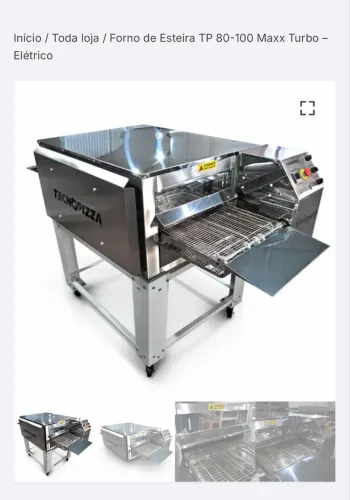 Forno de esteira pizzaria