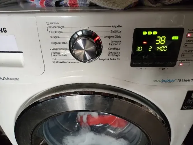 Máquina De Lavar E Secar Samsung 10,1kg Branco