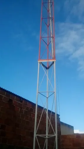 Torre de Ferro 12m - Internet, Rádio, Comunicação & Energia Solar!