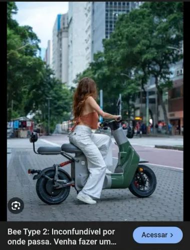 Scooter zero, ganho em sorteio, na caixa, Bee Typer 2, ZERO.