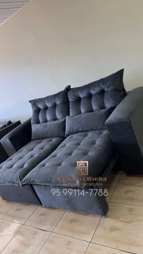 Sofá Retrátil Reclinável Dois Lugares NA PROMOO!!!