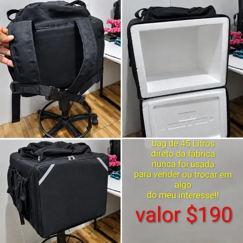 Bag de 45 litros, nunca usada!