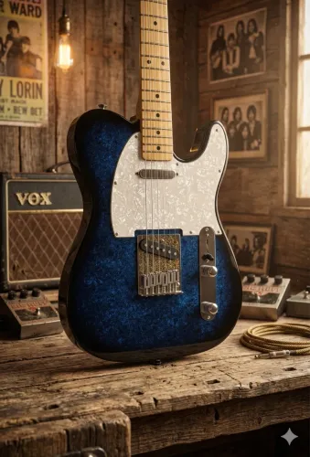 Fender telecaster standard Black Paisley special edition MIM 2012 