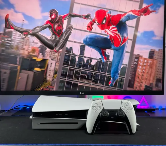 PS5 Slim 1TB + Controle + jogo | impecável + garantia