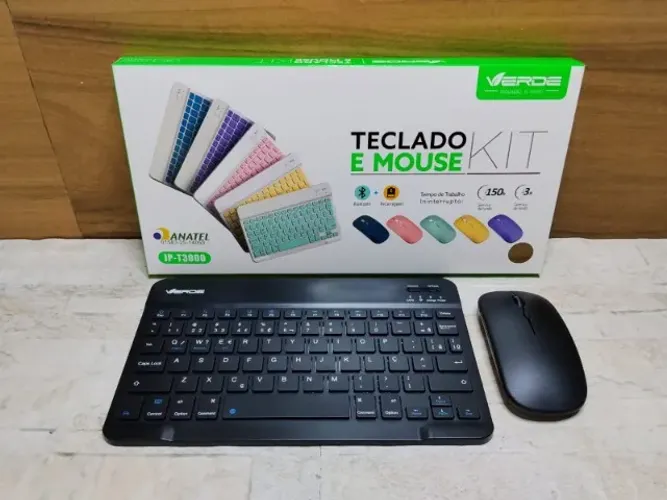 Teclado + Mouse Bluetooth Para Smartphones Notebook Tablet