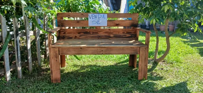 Banco Rústico de Pallets - Conforto e Estilo para sua Casa! 