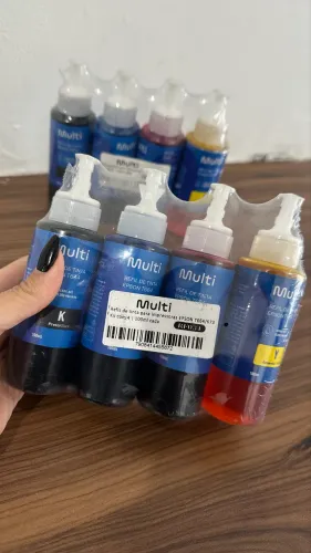 KIT REFIL DE TINTA PARA IMPRESSORA T664/673 100ml cada