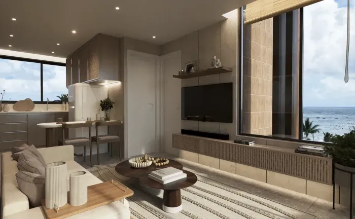 PG| FLATS BEM LOCALIZADOS EM TAMANDARÉ| QUARTO E SALA| RENTABILIZE COM SOFISTICAÇÃO