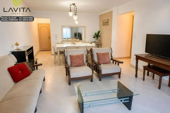 Apartamento com 3 dormitórios para alugar, 113 m² por R$ 3.980/mês - Vila Nova - Blumenau/