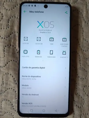 smartphone Infinix Note 10 Pro