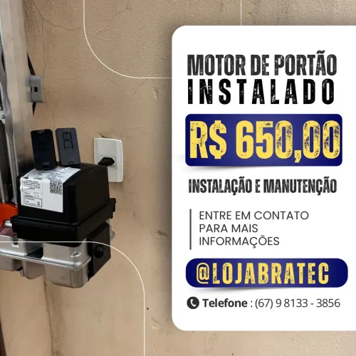 Motor de portão eletrônico de 8 segundos