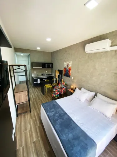 NEW Studio Garden Mobiliado com Varanda  Granja Viana | 1 Dorm e Lazer Completo