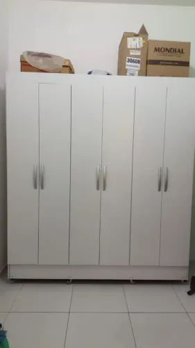 Guarda-Roupa 6 portas Branco