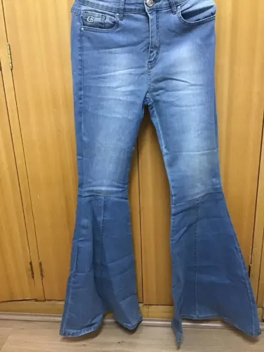 calça jeans carmen steffens flare 40