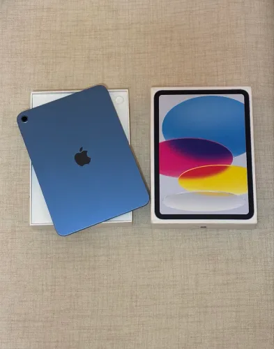 iPad 11 (A16) 128GB Azul - Bateria 99% + Garantia Apple até Ago/2026 - Completo na Caixa