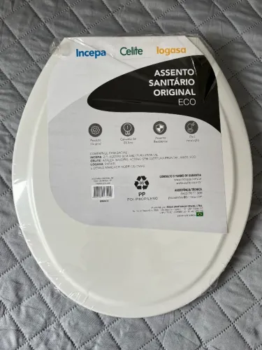 Assento sanitário Celite/Incepa oval branco NOVO