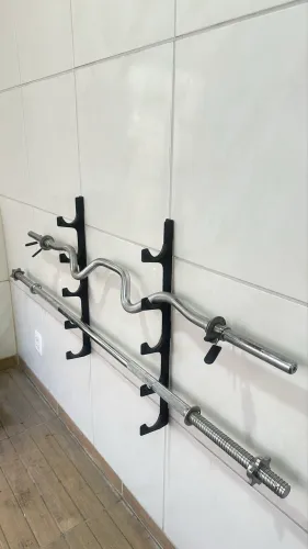 Barra W + barra reta com rosca as 2 maciça + suporte 3 produtos de excelente qualidade