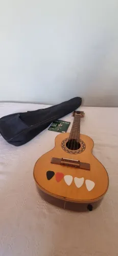 Cavaquinho Del Vecchio Elétrico com Capa + Cordas Extras | Ótimo Estado