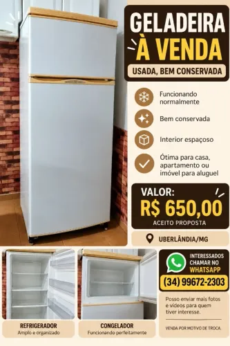 VENDA DE GELADEIRA