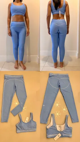 Kit roupa Alo Yoga azul M ou P novo 